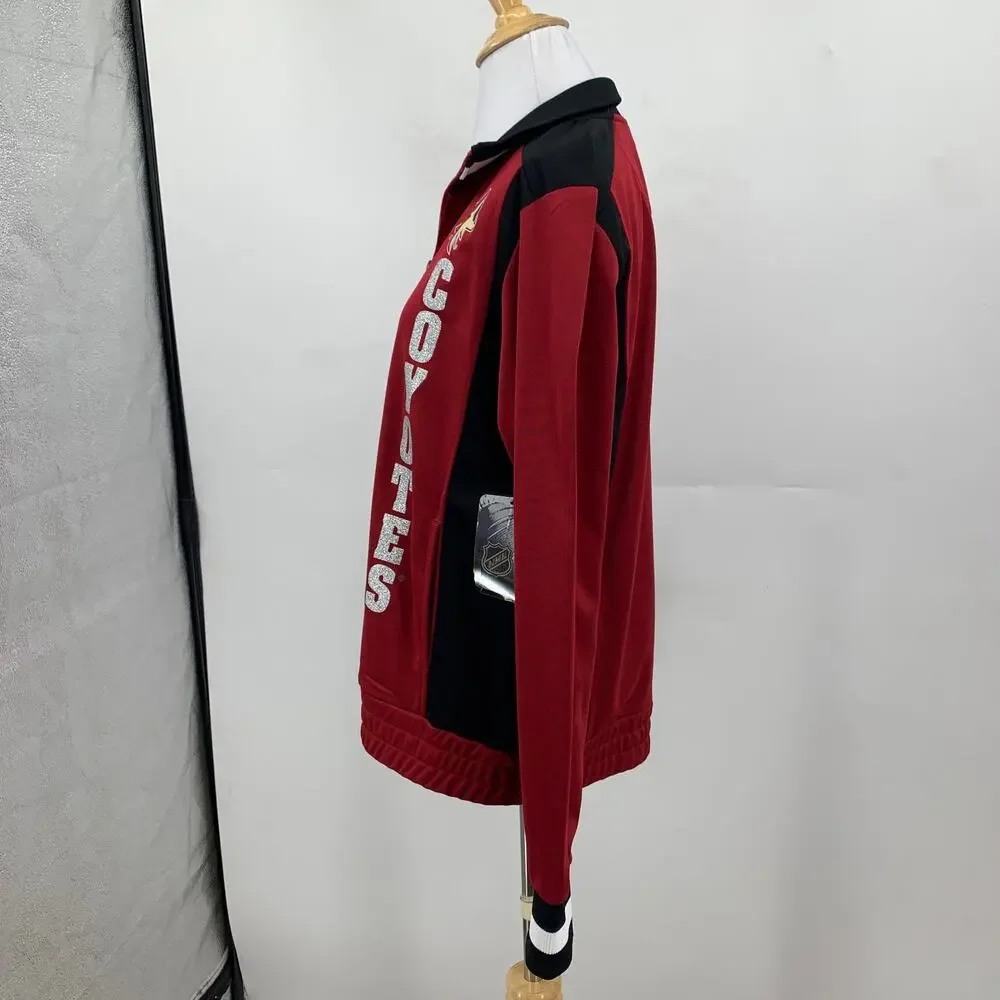 Arizona Coyotes Jacket Womens L Large On-Deck NHL Full Zip G-III Carl Banks